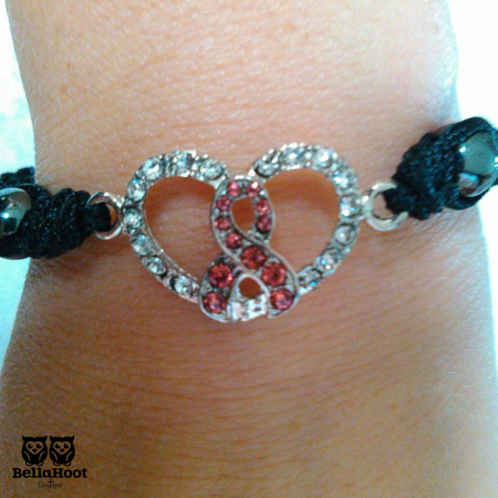 Pink Ribbon Bracelet Pink Ribbon Bracelet